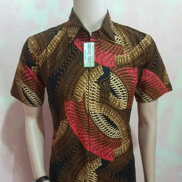Kemeja Batik Pekalongan Motif Rantai | Atasan Pria | Kemeja Batik Pekalongan Premium Quality
