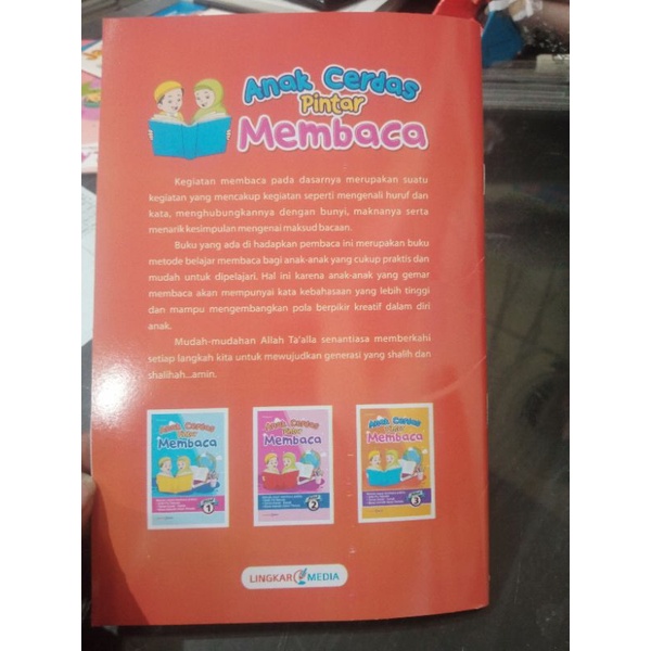 buku paket isi 3 buku. anak cerdas pintar membaca 32 halaman (15×21cm)