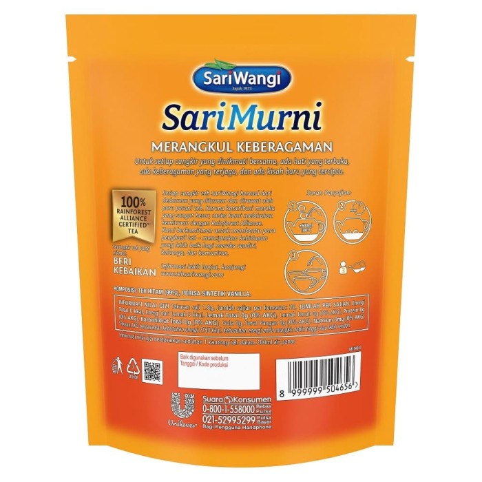

B06 Sarimurni Teh Hitam Kantong Bundar 20 Teh Celup Twin Pack Gg054S