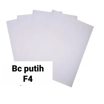 

Ecer Kertas Cover Jilid Manila F4 / Brief Card (BC) Putih Folio
