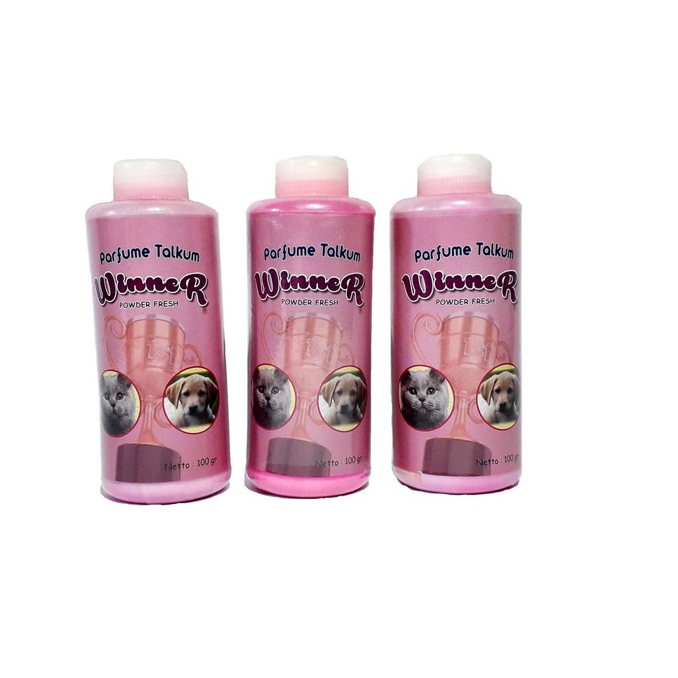 BIG SALE BEDAK Kucing dan Anjing Parfume Powder Fresh Winner 100gr grosir