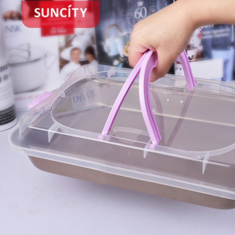 suncity CARRY GO baking pan /bakeware / loyang persegi tanpa sambungan dengan tutup