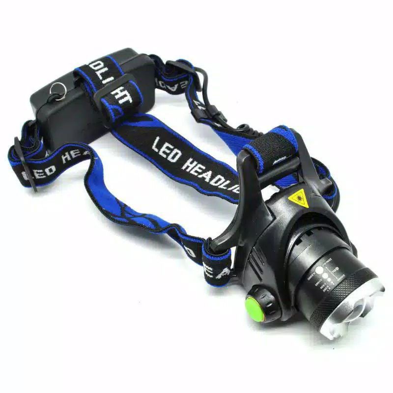 Senter Kepala LED Zoom Super Terang Headlamp LED Cree XML T6 568D