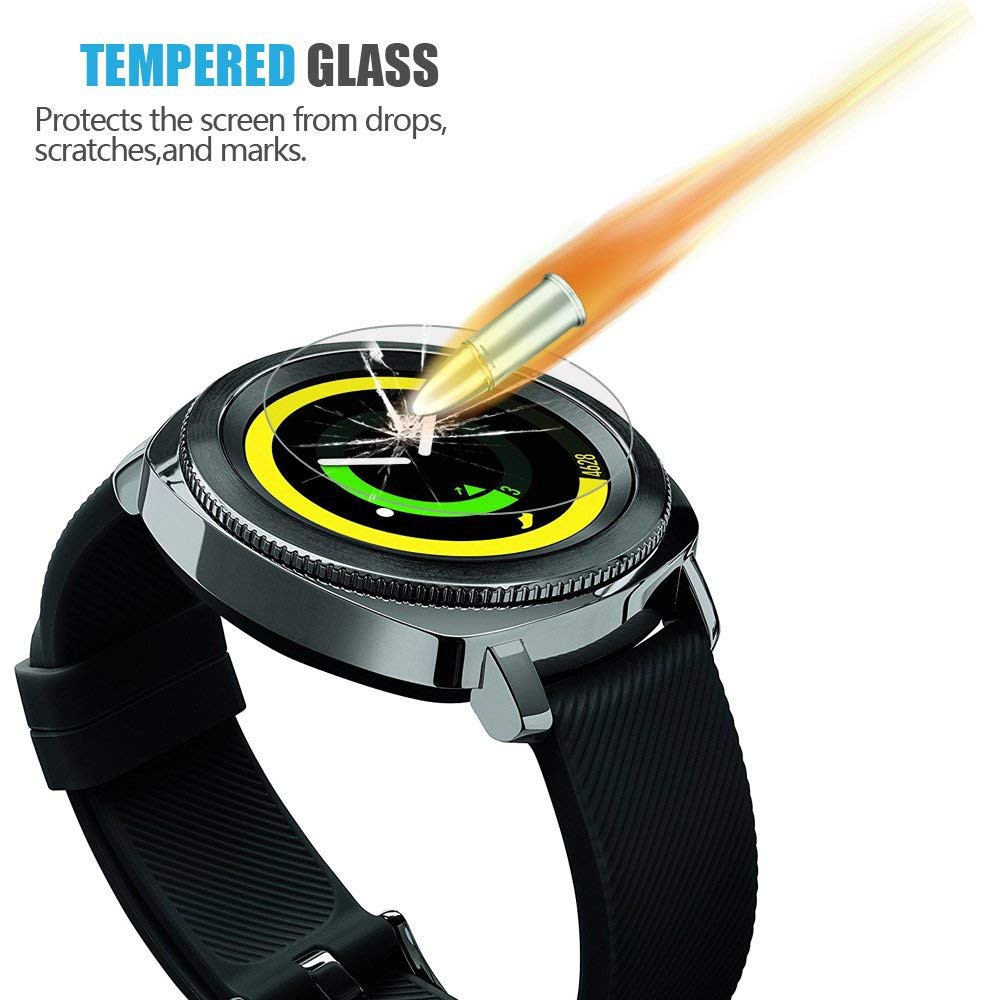 Tempered Glass For Samsung Gear Sport / Galaxy Watch 42mm / Diameter Layar 31mm / Garmin Instinct