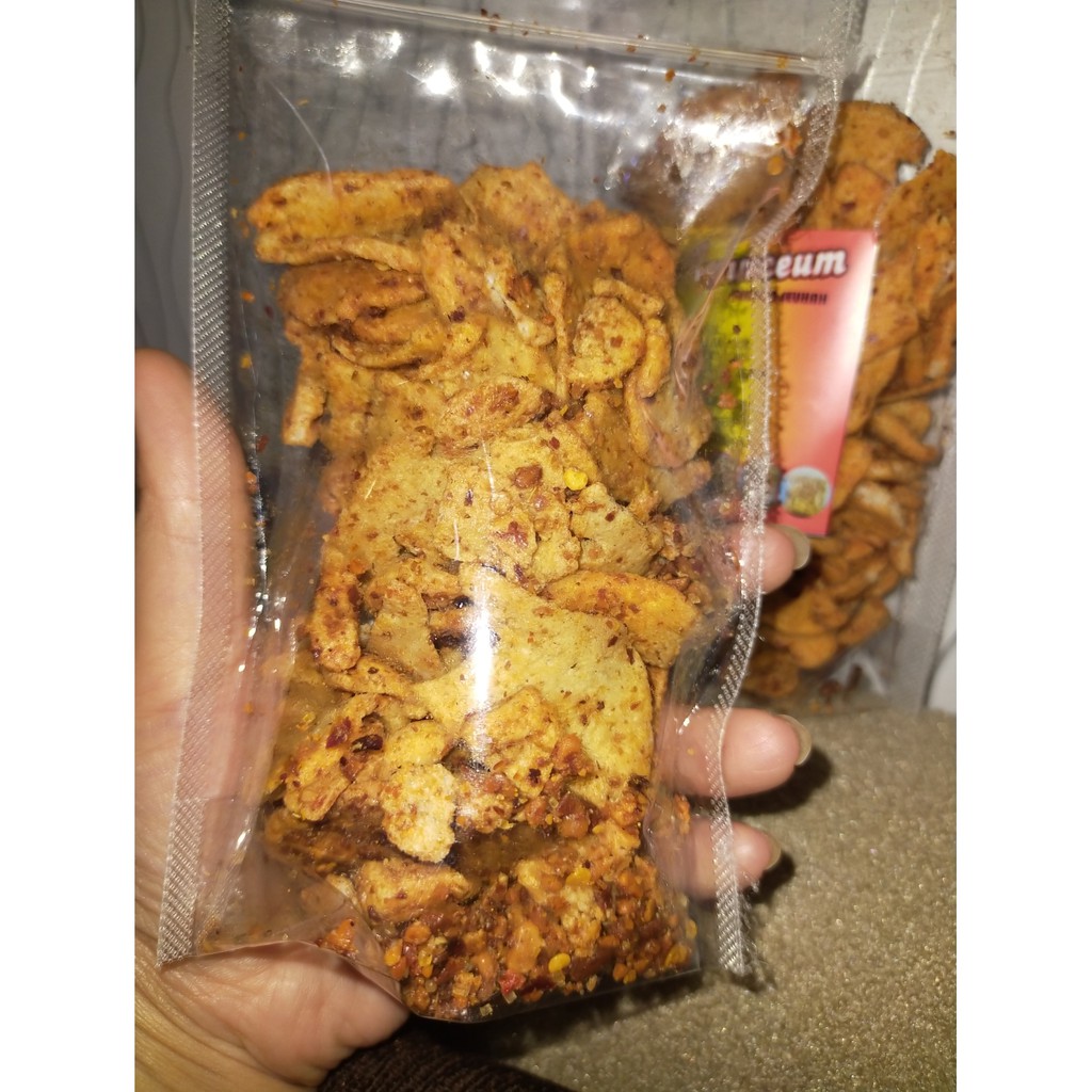 

Basreng / baso ikan goreng pedas kacang 100gr / bisa cod