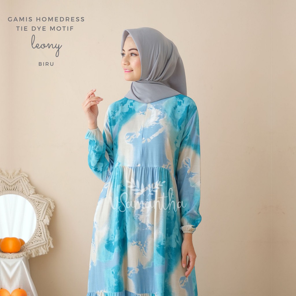 Gamis Homedress Rayon Motif Tie Dye