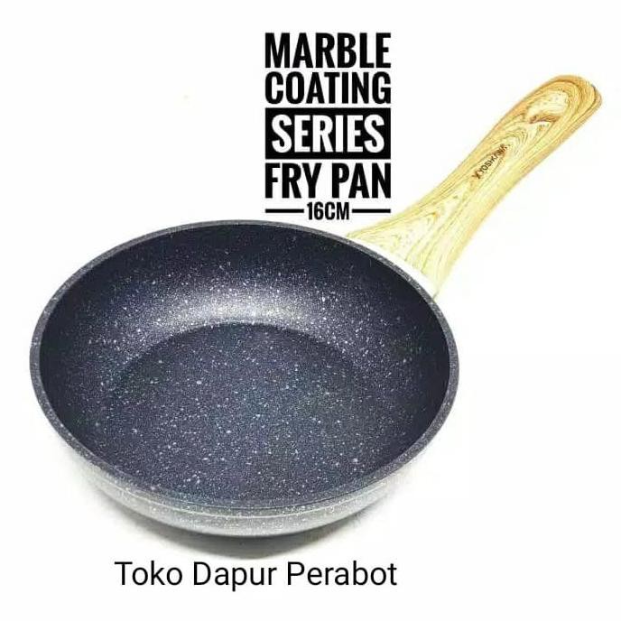 WAJAN/WAJAN ANTI LENGKET/WAJAN KERAMIK/WAJAN MARBLE / PENGGORENGAN - uk. 22cm