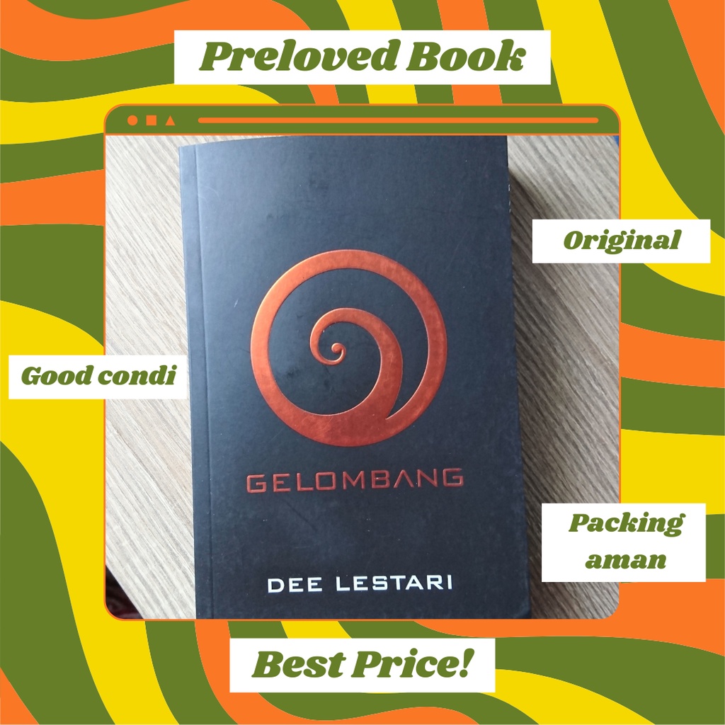 Preloved Dee Lestari Supernova Gelombang Buku Bekas Original