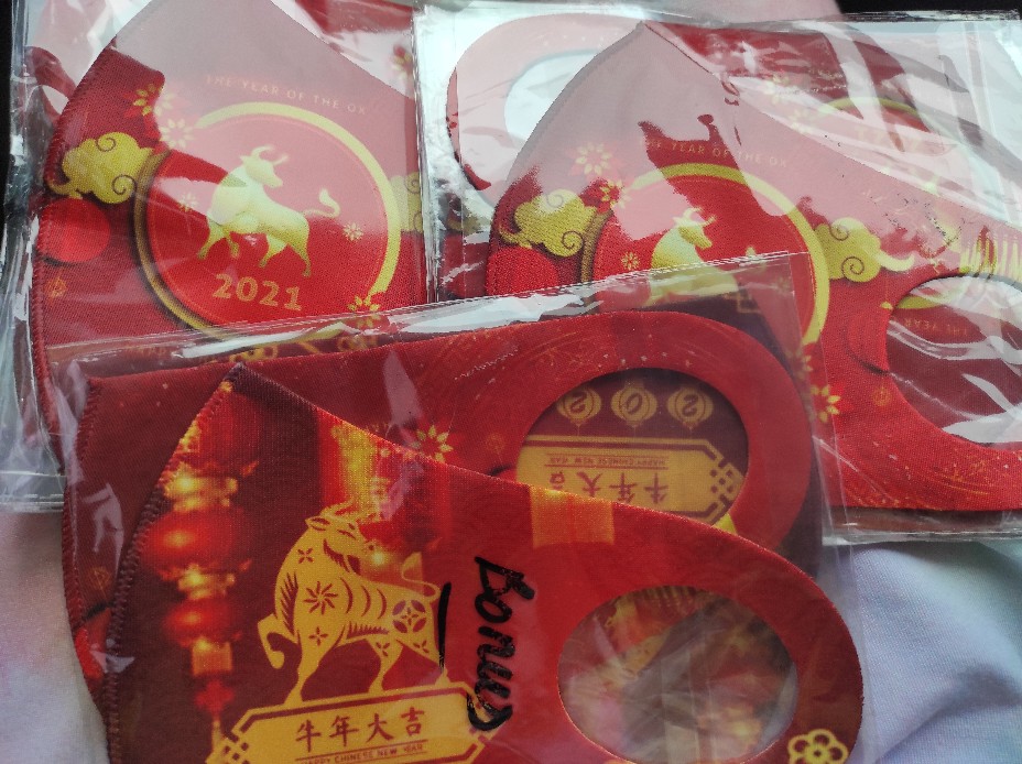 Masker Imlek Full Digital Printing  2021 Dewasa Dan Anak-anak