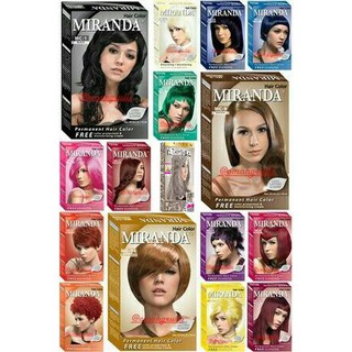  Miranda  Hair Colour 30gr Cat Rambut Miranda Shopee  