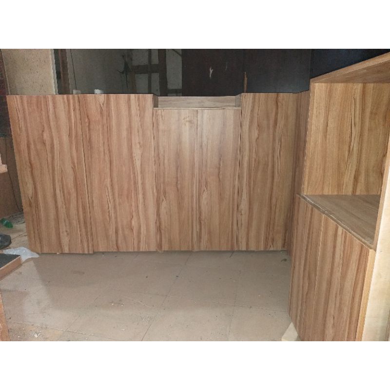 kitchen set minimalis pemasangan di tebet