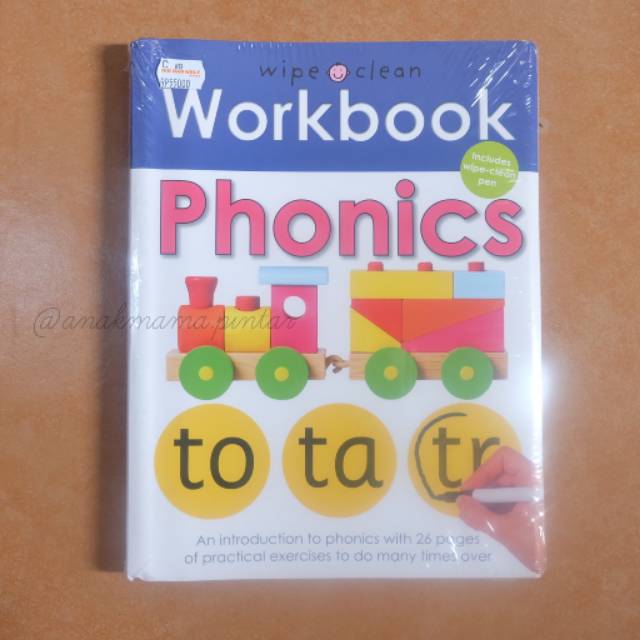 BUKU BBW "WORKBOOK PHONICS" WIPE&CLEAN ACTIVITY BOOK