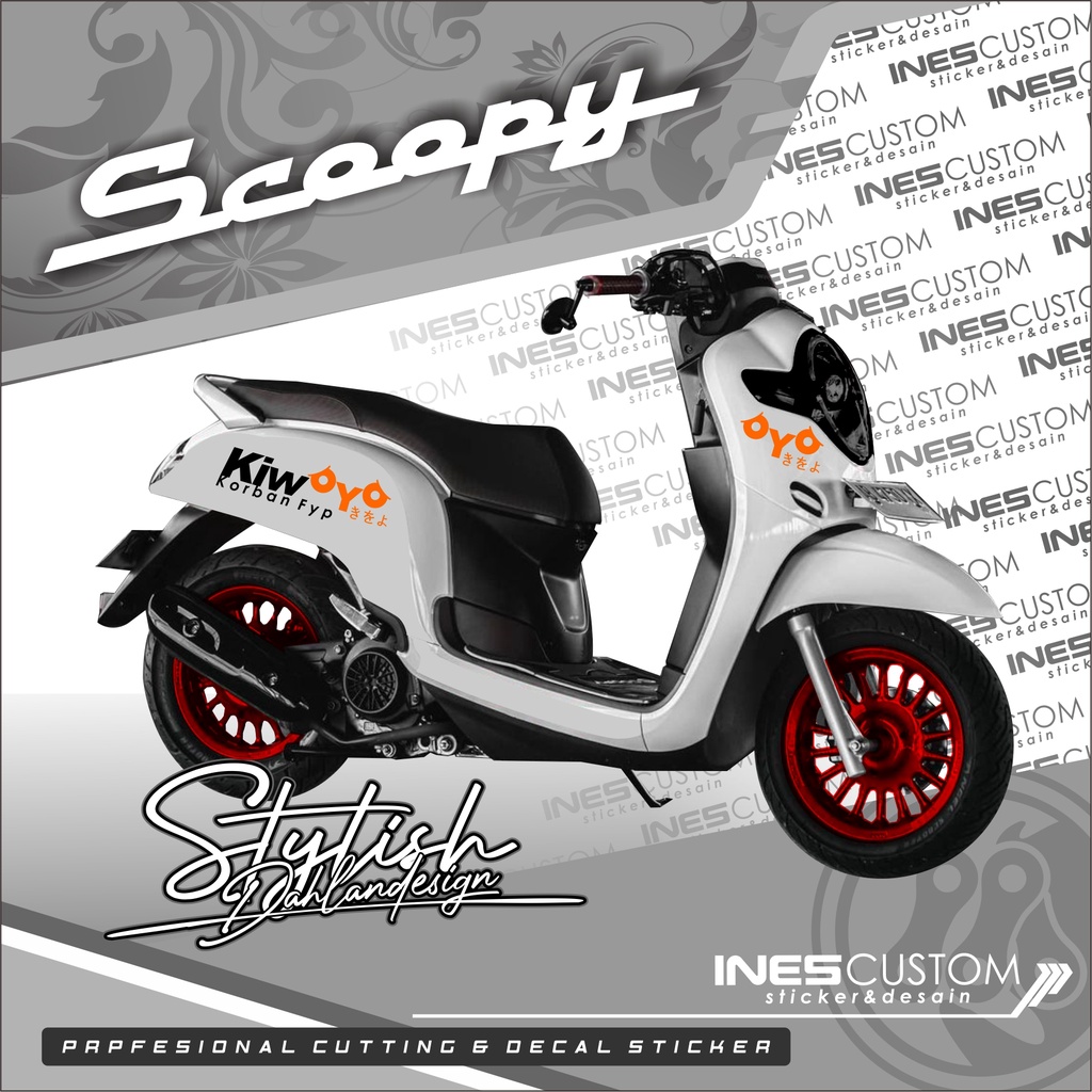 STIKER SCOOPY KIWOYO JEPANG
