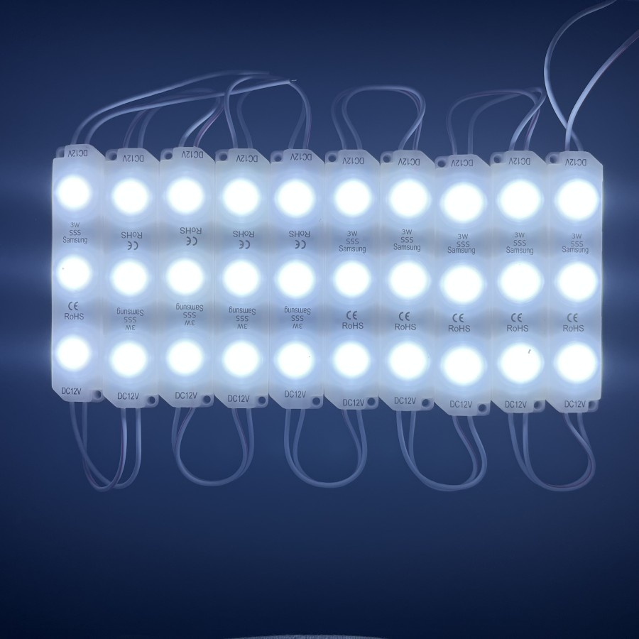 100pc Modul SAMSUNG Super Terang 3w 3L tipe 9321 12V Putih