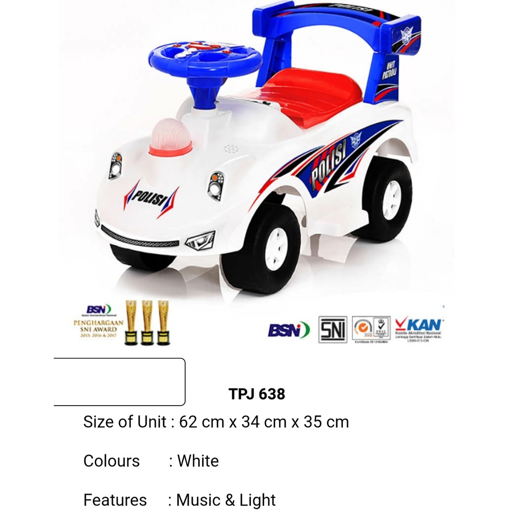 Mobil dorong polisi