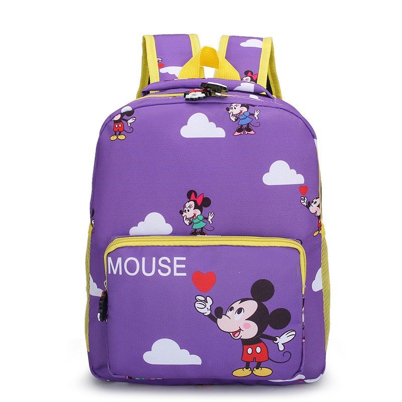 Tas Ransel Perempuan Tas Sekolah Anak  Tas Mickey Mouse Backpack Multifungsi