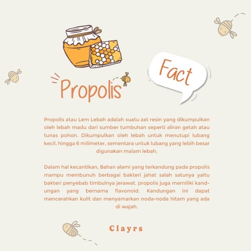 [FREE GIFT] CACAO PROPOLIS BY CLAYRS WASH OFF FACEMASK