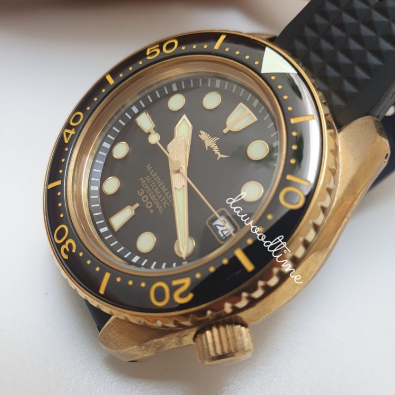 JAM TANGAN HEIMDALLR SHARKEY MM300 SBDX001 HOMAGE SEIKO  BRONZE