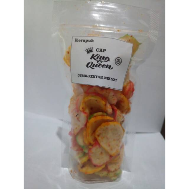 

Kerupuk Seblak Pedas Cap King Queen