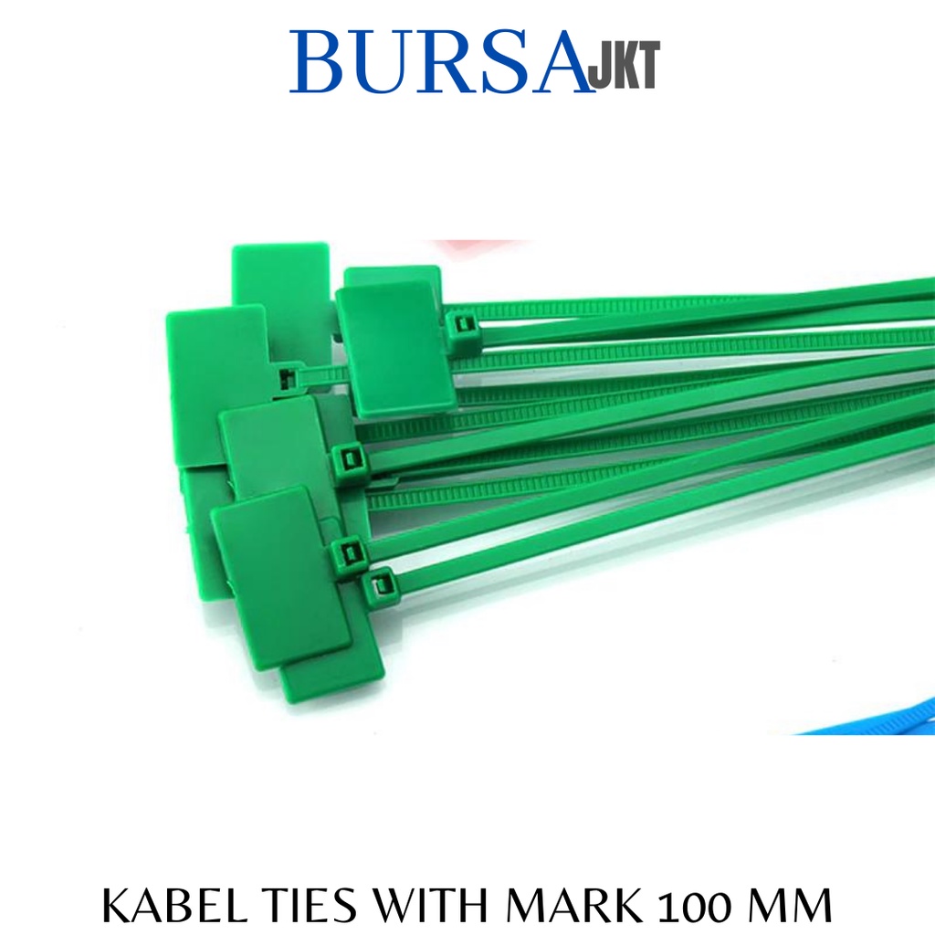 KABEL TIES TIE MARKING PENGIKAT KABEL DENGAN TAG 100 MM