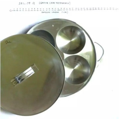 cetakan apem teflon 4 lubang / cetakan kue lumpur / carabika / pukis / cubit / semprong / loyang