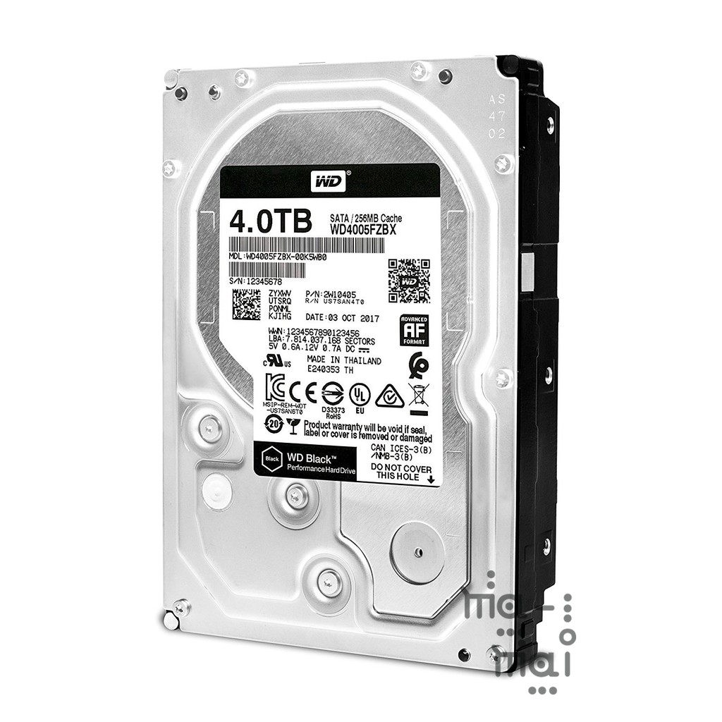 WD BLACK WD4004FZWX 4 TB 3,5&quot; PERFORMANCE WD CAVIAR BLACK 4TB