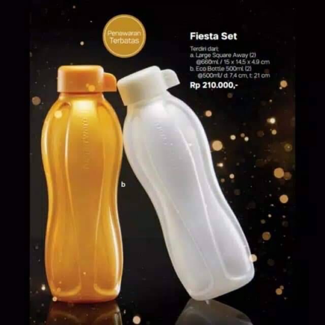 Eco bottle fiesta 500ml (1) Gold / silver