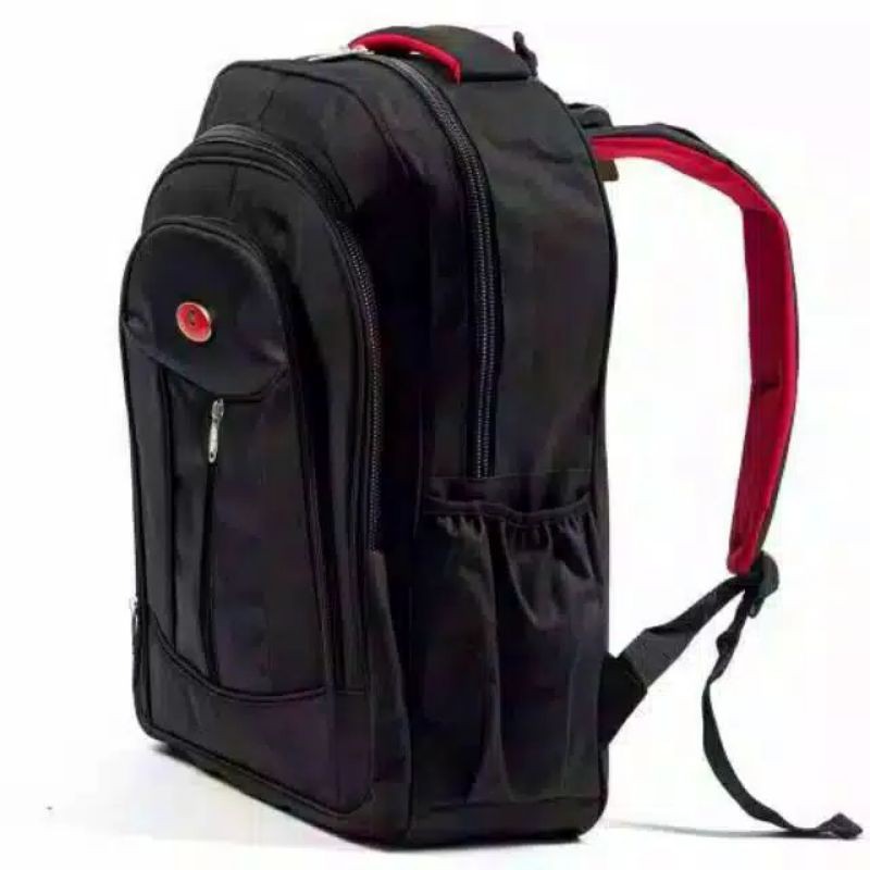 Tas Sekolah Ransel Pria Backpack Cowok Cewek SMP SMA SD SMU Murah Kent Kent Codora Murmer Abu Kanvas-2