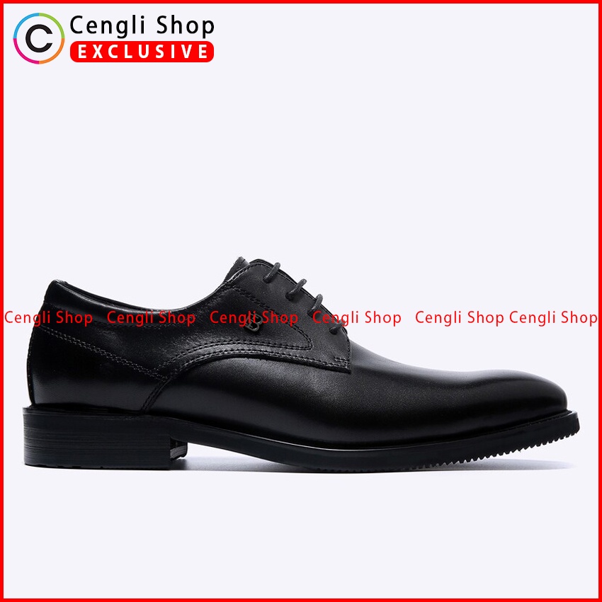 SEPATU FORMAL EVERBEST PRIA ORIGINAL PANTOFEL KULIT ASLI HITAM EM45