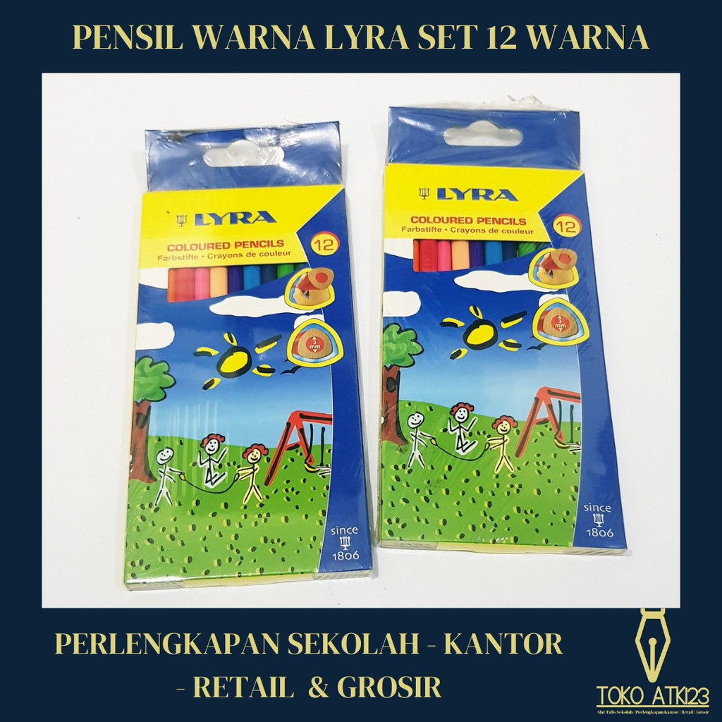 Pensil Warna Merk Lyra Set 12 Warna