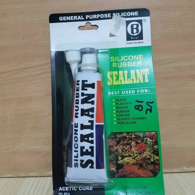 

Silicon rubber sealant - lem kaca serbaguna 85gr