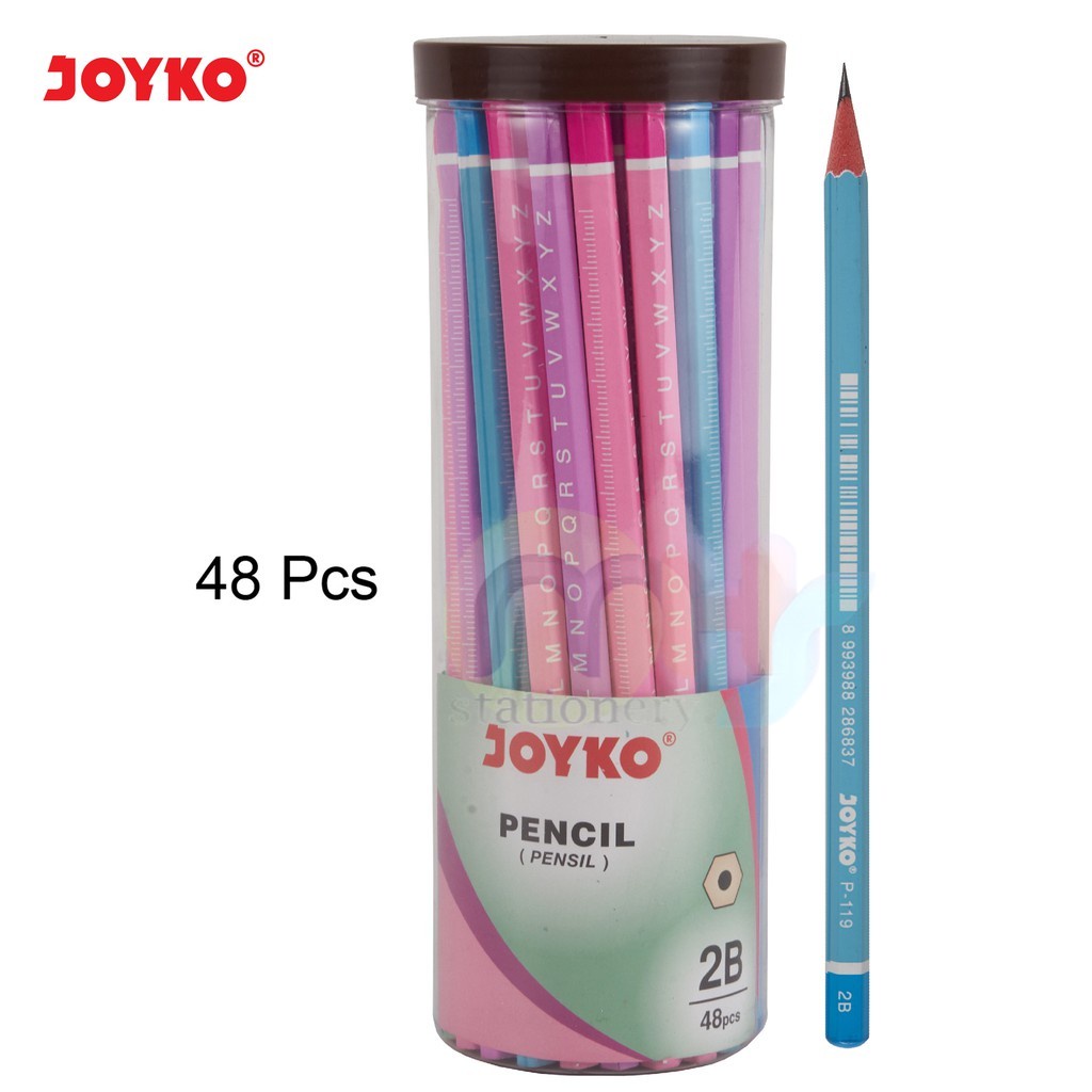 

Pencil Pensil Joyko P-119 2B 1 Drum 48 Pcs