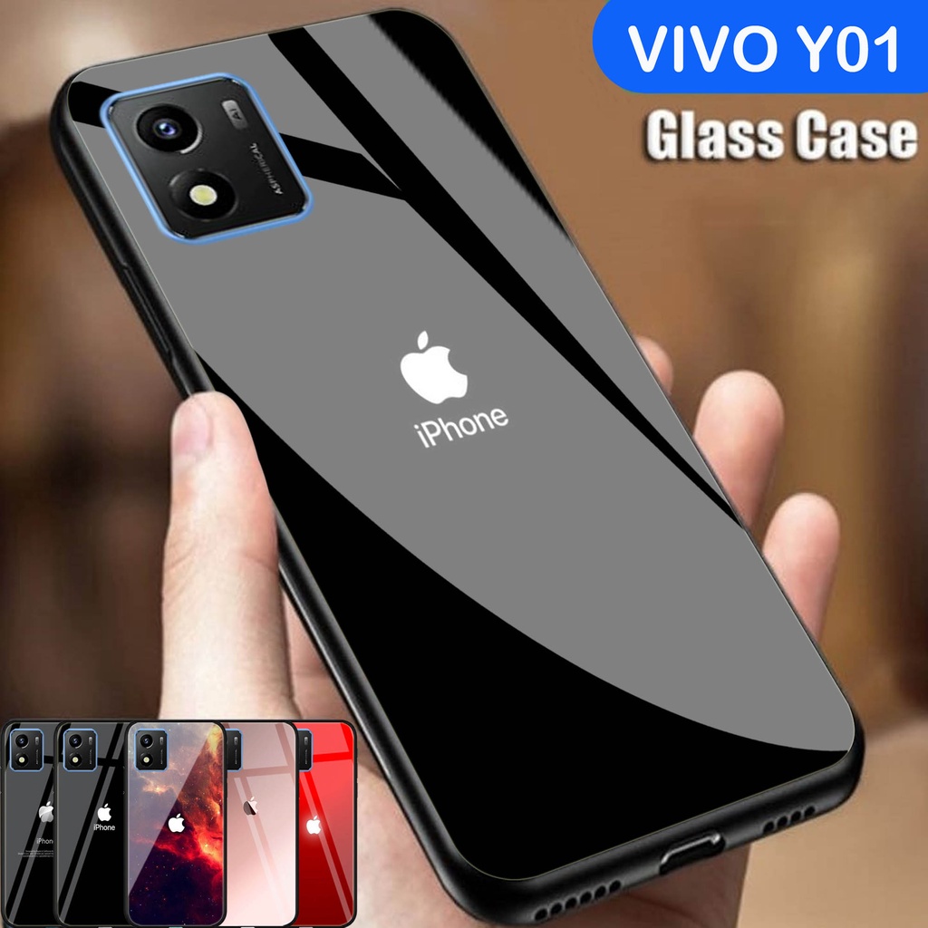 Softcase Kaca VIVO Y01- Casing Hp VIVO Y01  - Case Hp VIVO Y01 - Softcase Vivo Y01 [H01]