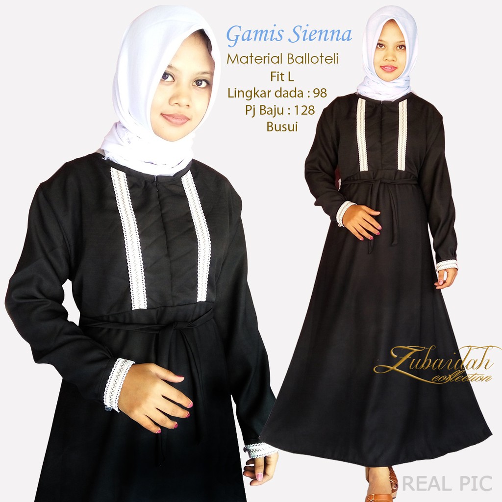 Zubaidahmall Baju Gamis Sienna Renda Busui Baloteli Dress Maxi