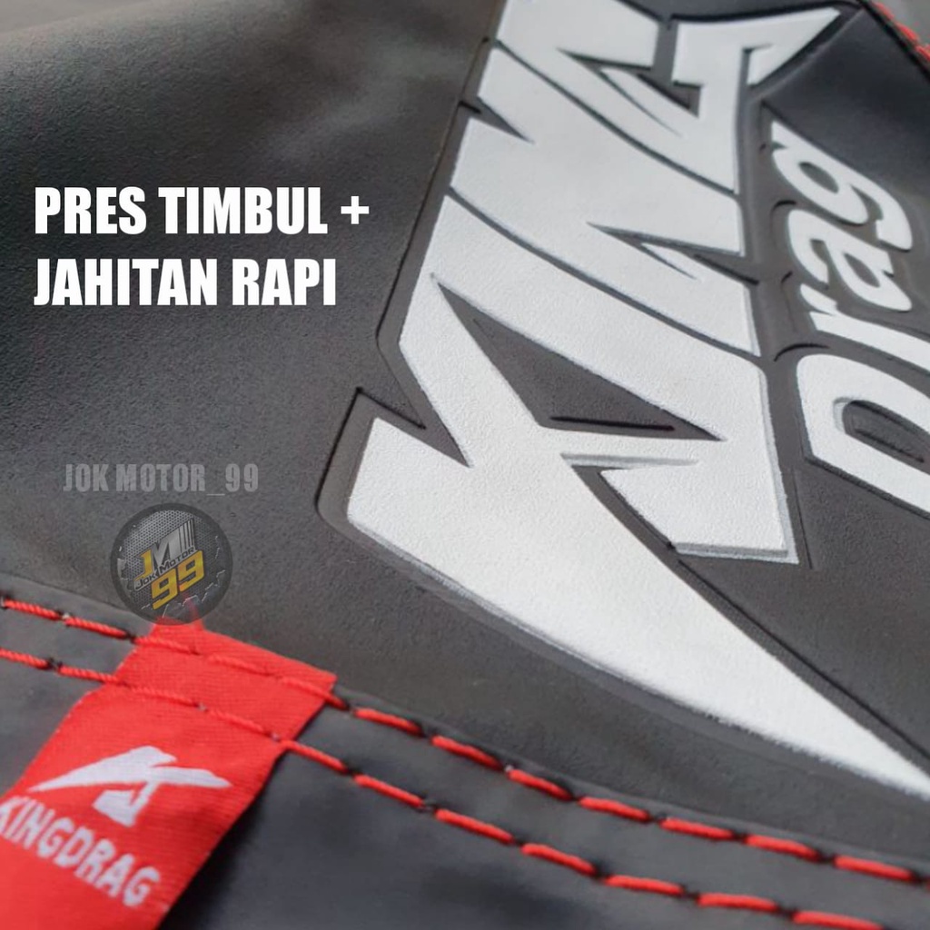 Sarung Kulit Jok King Drag Original malaysia Vario,Beat,Scoopy,Nmax,Aerox,PCX,Fino,Motor Bebek