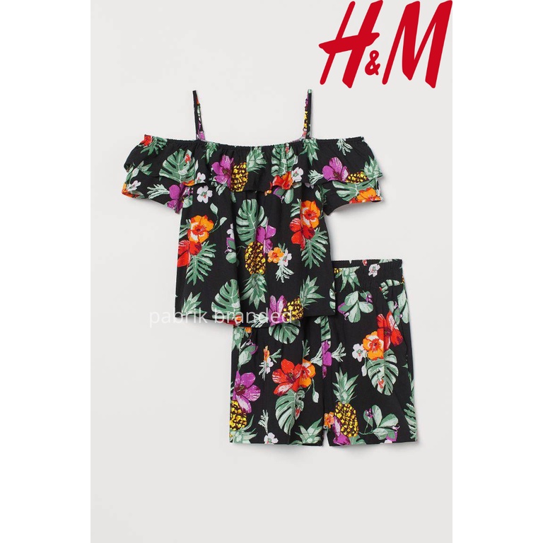 Pabrik branded h*m setelan rayon 8 9 11 12 13 14+ tahun year piyama anak perempuan murah grosir ecer