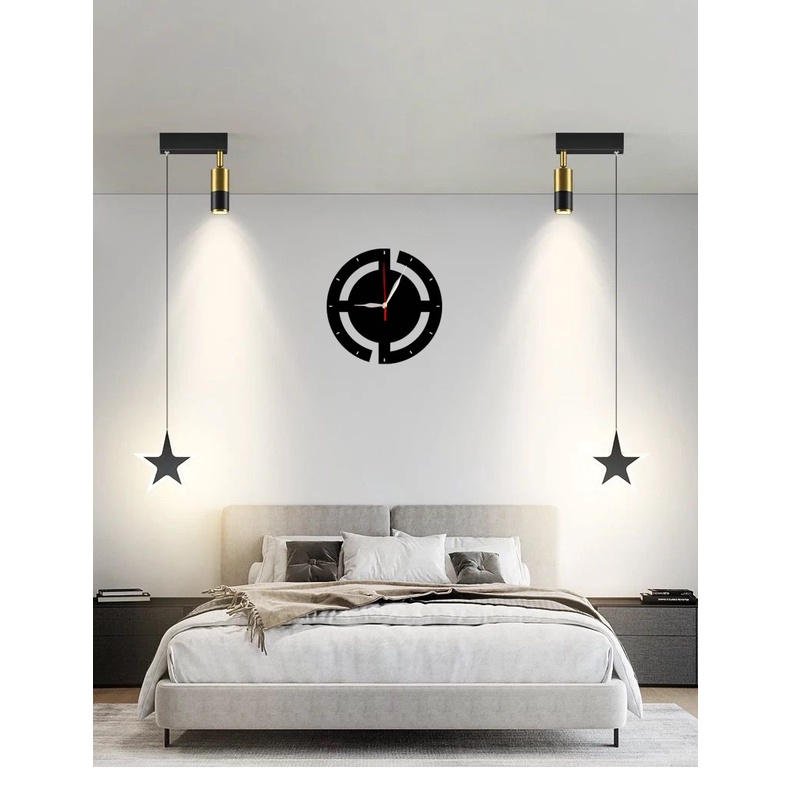 Jam DINDING ACRYLIC DIY 3D Akrilik Wall Clock Modern Hiasan dekorasi rumah kantor