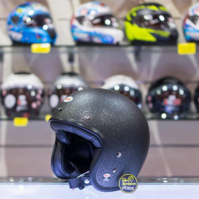 HELM BELL HALF FACE BELL CUSTOM 500 MATTE BLACK FLAKE