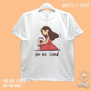 T SHIRT UNISEX YOU ARE LOVED TANGAN  PENGHARAPAN  