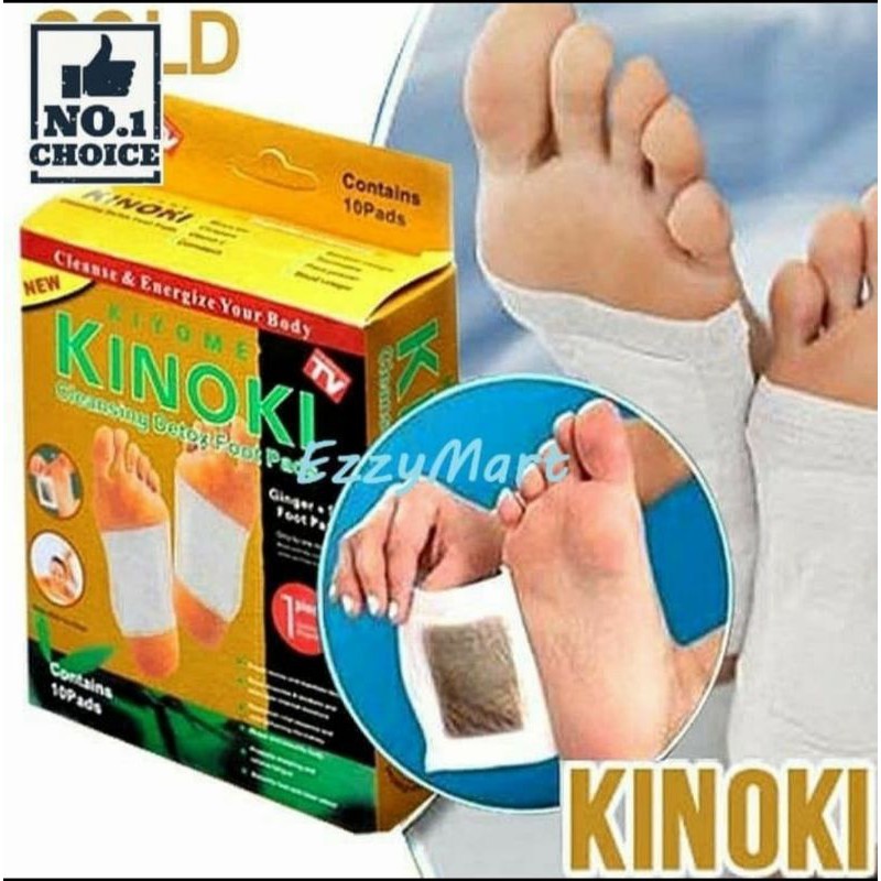 KOYO KAKI KINOKI GOLD DETOX FOOT PATCH PADS KOYOK PENYERAP RACUN ALAT OBAT BUANG RACUN