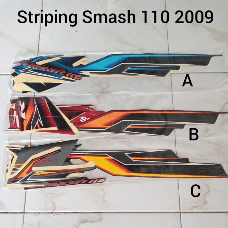 Striping Suzuki Smash SR 2009 2008 CW | stiker bodi motor smash new