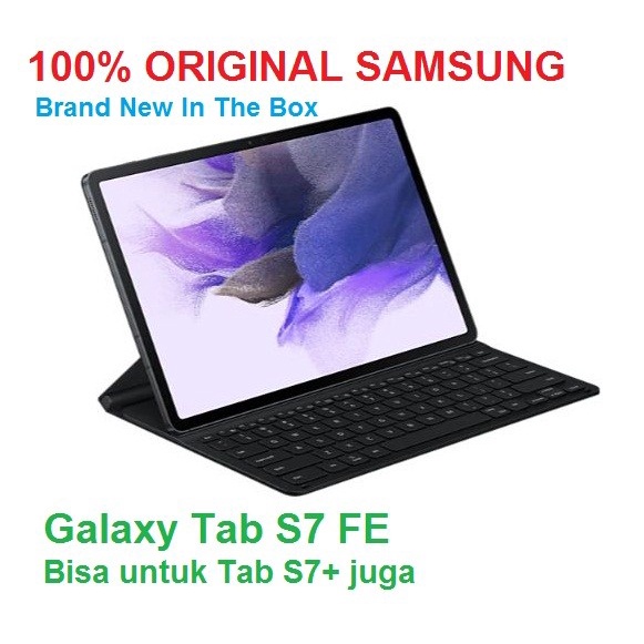 SAMSUNG Book Cover KEYBOARD Slim Galaxy Tab S7 FE S7+ Original