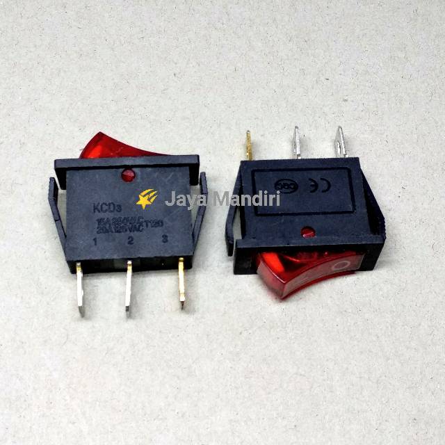 Saklar / Switch Lampu Gepeng 3 pin (ON - OFF) / Saklar Gepeng 3 Kaki