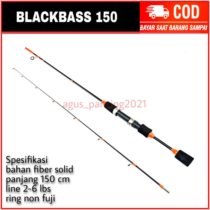 Joran UL Ultralight Ajiro Blackbass 150cm