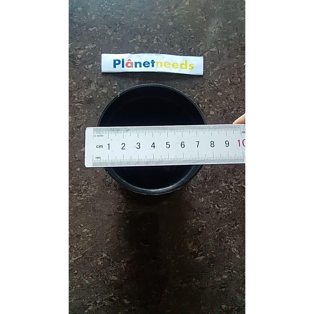 Pot Plastik Warna Hitam Diameter 8 cm