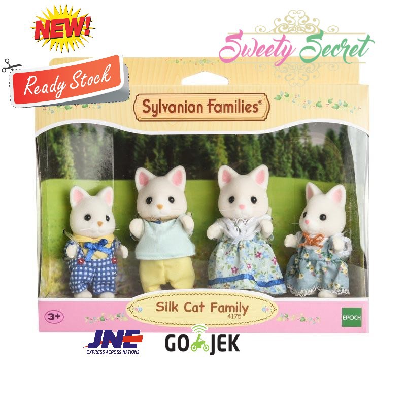 sylvanian families silk cat baby