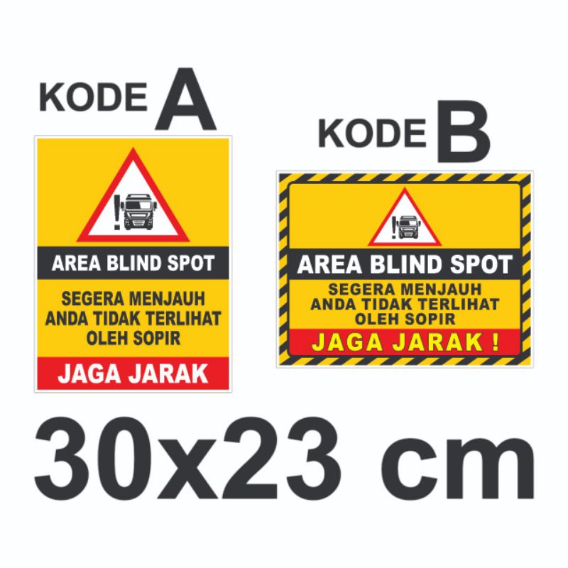 STIKER BLIND SPOT