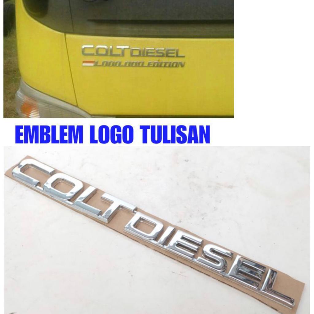 Emblem Colt Diesel Logo Coltdiesel Mitshubishi Canter Chrome Model Ori