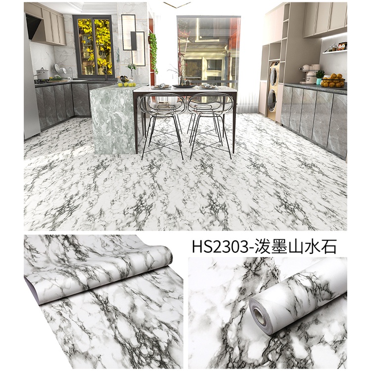 Wallpaper Lantai Stiker Dinding Wallpaper Kamar Mandi Tahan Air Wallpaper Dapur Bahan Tebal