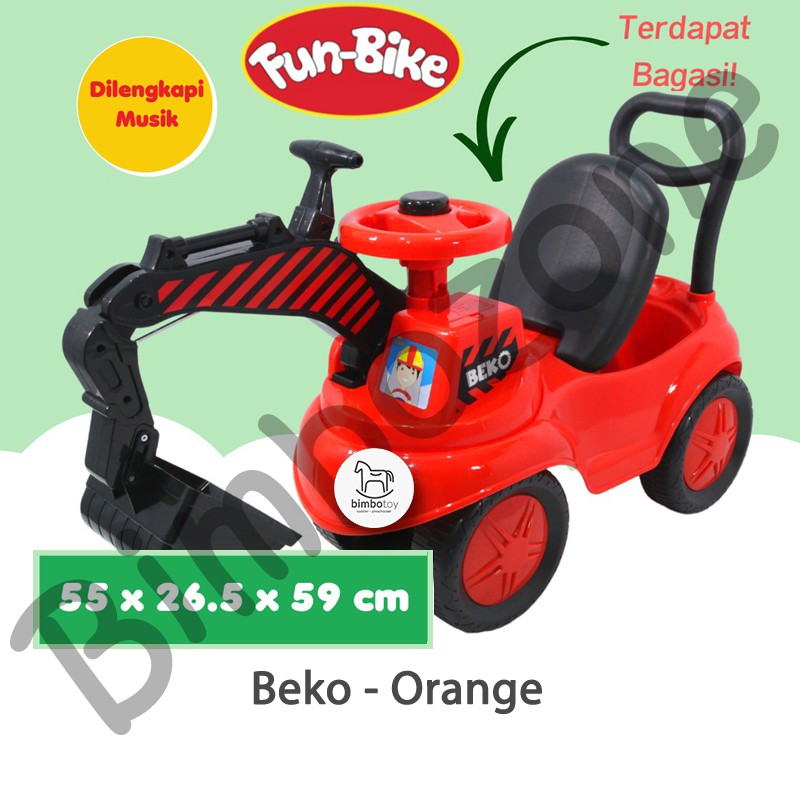 Bimbozone - Mainan Anak Motor motoran Toy Vehicle - Fun Bike VESPA BEKO